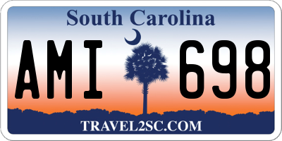 SC license plate AMI698