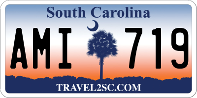 SC license plate AMI719