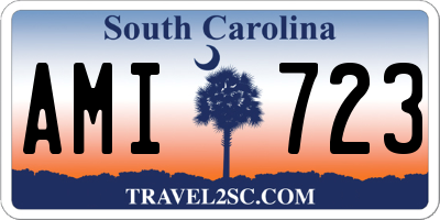 SC license plate AMI723