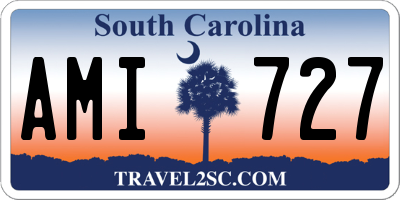 SC license plate AMI727