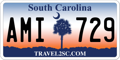 SC license plate AMI729