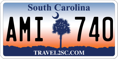 SC license plate AMI740