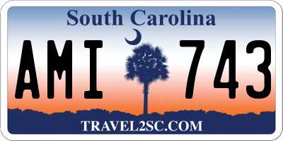 SC license plate AMI743