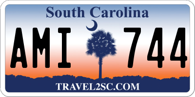 SC license plate AMI744