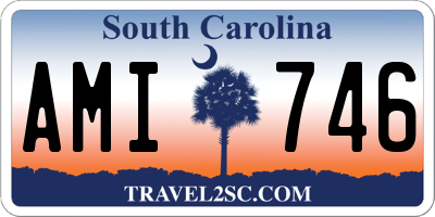 SC license plate AMI746