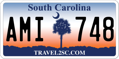 SC license plate AMI748