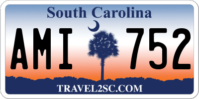 SC license plate AMI752