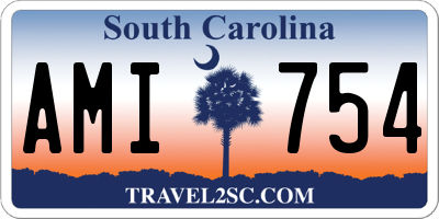 SC license plate AMI754