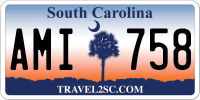 SC license plate AMI758