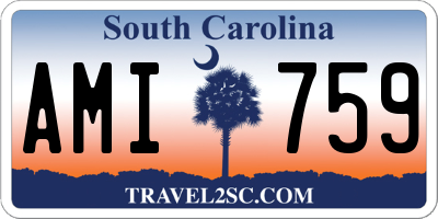 SC license plate AMI759