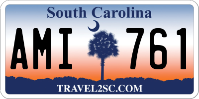 SC license plate AMI761