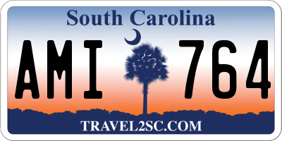 SC license plate AMI764
