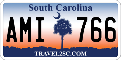 SC license plate AMI766