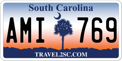 SC license plate AMI769