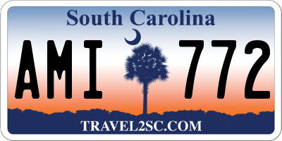SC license plate AMI772