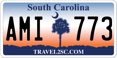 SC license plate AMI773
