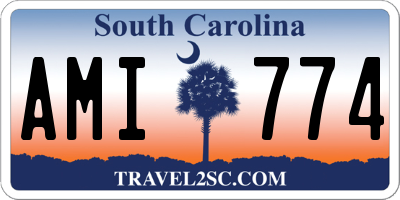 SC license plate AMI774
