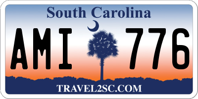 SC license plate AMI776