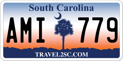 SC license plate AMI779