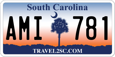 SC license plate AMI781