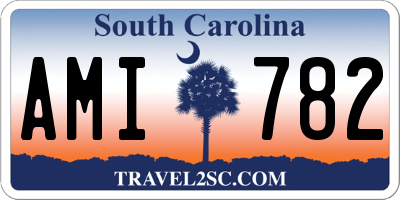 SC license plate AMI782