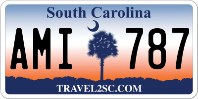 SC license plate AMI787
