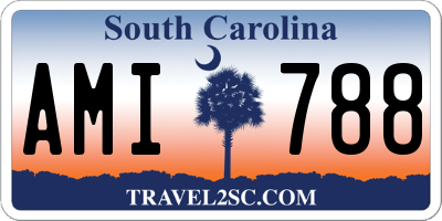 SC license plate AMI788