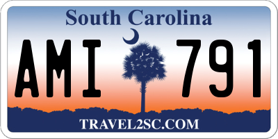 SC license plate AMI791