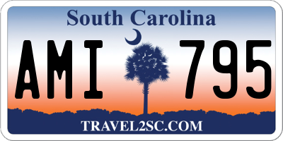 SC license plate AMI795