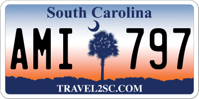 SC license plate AMI797