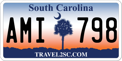 SC license plate AMI798