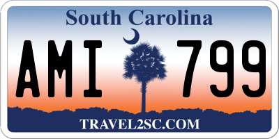 SC license plate AMI799
