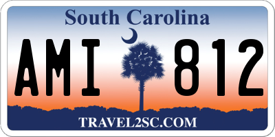 SC license plate AMI812