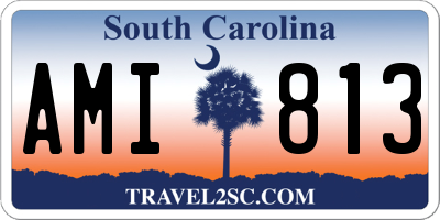 SC license plate AMI813