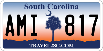 SC license plate AMI817