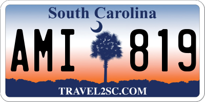 SC license plate AMI819