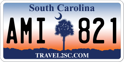 SC license plate AMI821