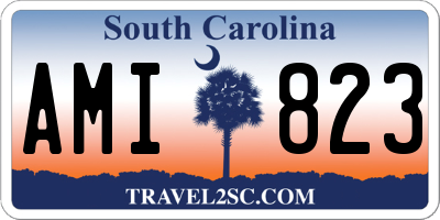 SC license plate AMI823