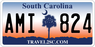 SC license plate AMI824