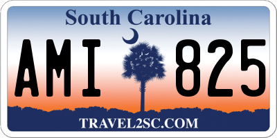 SC license plate AMI825