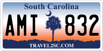 SC license plate AMI832