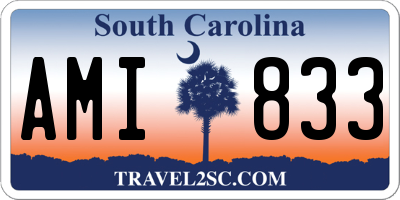 SC license plate AMI833