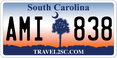 SC license plate AMI838