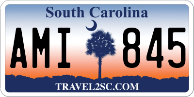 SC license plate AMI845