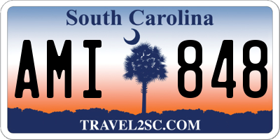SC license plate AMI848