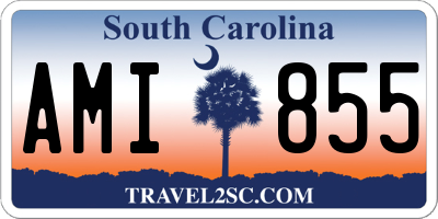 SC license plate AMI855