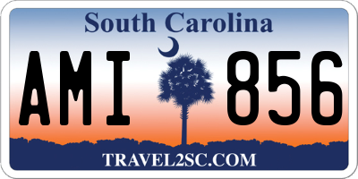 SC license plate AMI856