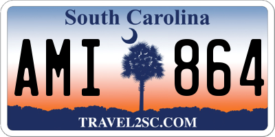 SC license plate AMI864