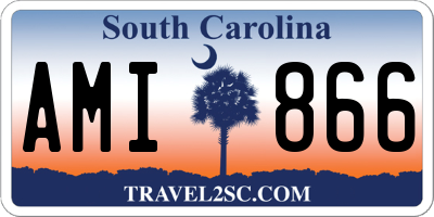 SC license plate AMI866