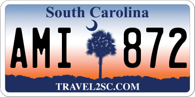 SC license plate AMI872